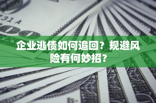 北京企业逃债如何追回？规避风险有何妙招？