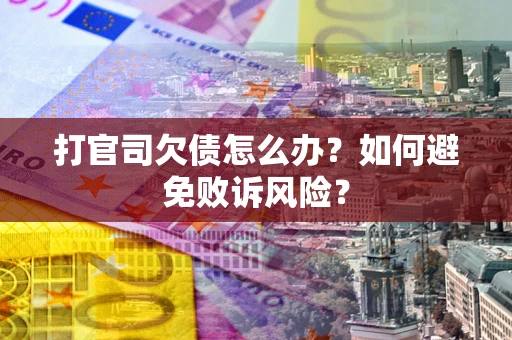北京打官司欠债怎么办？如何避免败诉风险？