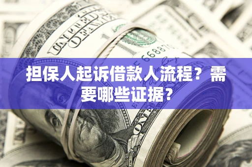 北京担保人起诉借款人流程?需要哪些证据? 北京担保人起诉借款人流程?需要哪些证据?