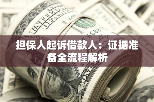 北京担保人起诉借款人：证据准备全流程解析