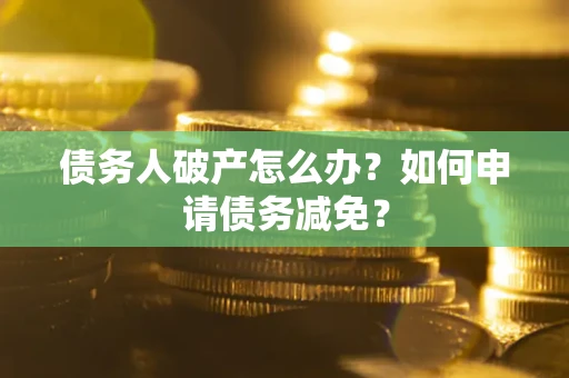 北京债务人破产怎么办？如何申请债务减免？