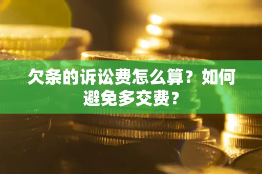 北京欠条的诉讼费怎么算？如何避免多交费？