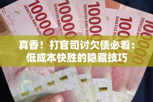 北京真香！打官司讨欠债必看：低成本快胜的隐藏技巧